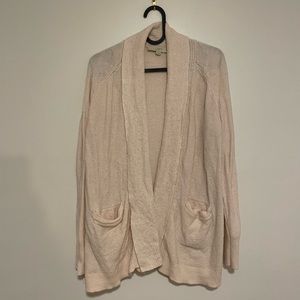 LOFT size M light pink open cardigan